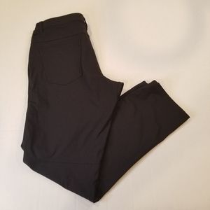 Lululemon ABC Warpstreme Pants Mens 32x30 Black Straight Stretch Tapered